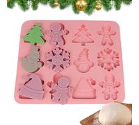 Moules de Noël en Silicone Décorations De Noël En Silicone Flexible | Moules À Cuisson Pour Gâteau Des Vacances D'Hiver Pour Femmes, Filles, Débutants, , - Gâteaux, Desserts, Bonbons,