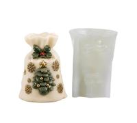 Moules de Noël Fournitures créatives DIY antiadhésives réutilisables sac | Moules à bougies sapin de Noël Pour Époxy Plâtre Savon Décorations Cadeaux de Fête