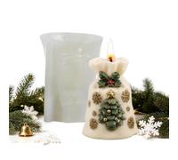 Moules de Noël Sac drôle antiadhésif DIY festif | Moules à bougie de Noël en silicone Pour Époxy Plâtre Savon Décorations Cadeaux de Fête