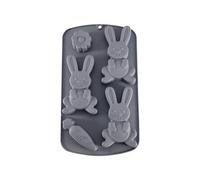 Moules de Pâques en forme de lapin 3D - Moule en résine pour cupcakes, caramel, bonbons, gelée, savon, décoration de gâteaux