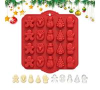 Moules en silicone 20 grilles à démoulage facile Motif cloche en | Moules à bonbons pour décorations de Noël pour biscuits, chocolat, fondant, cupcakes, maison, boulangerie, fête, festival