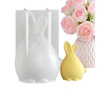 Moules en silicone 3D à facettes géométriques mignonnes pour Pâques - Moule lapin de Pâques | Pour les vacances, les fêtes, les bureaux, la maison, le bureau, la semaine, l'école, l'appartement