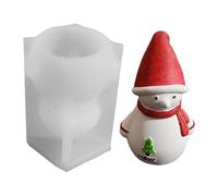 Moules en silicone - 6,6 cm - Forme 3D pour les vacances, l'hiver avec fonction antiadhésive - Moule à bonbons pour la maison, la cuisine - Rouge - En silicone - Emballage cadeau - Noël - Père Noël