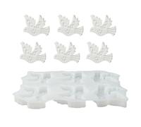 Moules En Silicone Colombe De La Paix - Ensemble De Moulage 6 Pièces | Bricolage Ciment Plâtre Décoration Ďe Bureau Pour Plâtre Argile Résine Époxy Adultes Étudiants Savon Bougie Choco