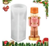 Moules en silicone de casse-noisette Empreinte en forme de soldat pour | Moule de Noël pour , décorations, cuisine, maison, fête, mariage, savon et bijoux