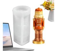 Moules en silicone de casse-noisette Empreinte en forme de soldat pour | moules silicone de Noël pour Ornement Cuisine Maison Fête Mariage Savon Bijoux