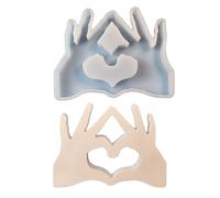 Moules en Silicone de geste de coeur de main pour faire des décorations de photophore, de Festival, cuisson, décorations de Fondant artisanat fait à la main