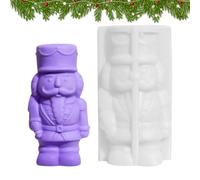 Moules en Silicone de Noël Antiadhésifs, Faits Main, Loisirs Créatifs | Moule Casse-Noisette pour Cire de Bougies, Plâtre, Argile, Chocolat, Pâte à Sucre, Confiserie, Déco