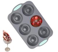 Moules en Silicone de Noël Plateau Couronne Souple Antiadhésif 6 Cavités | Bac à Glaçons Festif et Moule à Chocolat Cuisson pour Maison Fêtes en Boissons Cocktail Whisky