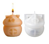 Moules En Silicone De Noël Pour Bougies Artisanat En Argile Du Cottage De | 3D Thème De Fêtes Moule En Résine Et Béton Pour Décoration Noël Automne Hiver Anniversaire Table Décoration