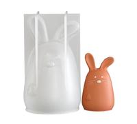 Moules en silicone de Pâques | Fournitures de Thanksgiving en silicone à facettes géométriques mignonnes 3D, moule lapin de Pâques | Pour fête d'anniversaire, bureaux, salon, bureau et tiroir de