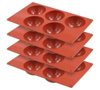 Moules en silicone demi-sphériques, ensemble de 4, avec 5 cavités, dimensions : 29,3 x 17 x 3,7 cm