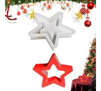 Moules en silicone en forme d'étoile pour décoration | Moules en silicone de Noël pour arbre à bonbons, pâtisserie, décoration, savon, gâteau, vacances S