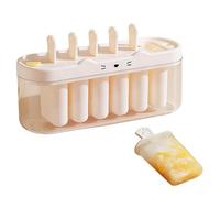 Moules en silicone flexibles, machine à glaçons à libération facile, moule à glaçons avec 6 cavités, friandises avec matériau sans BPA, ensemble de bâtonnets réutilisables pour desserts pour fête
