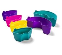 Moules en silicone, lot de 6, format maxi – pour 3 litres, multicolores