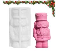 Moules en silicone - Moules de Noël pour bricolage - Moules casse-noisettes réutilisables - Matériau léger - Facile à utiliser - Outil de bricolage - Accessoires de vacances pour la décoration de la