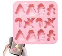 Moules En Silicone Noël Antiadhésif 12 Cavités Ustensiles de Pâtisserie des | Moules Silicone Pâtisserie Pour Café Boutique Boulangerie Chocolat Gelée Mini Dessert Rose