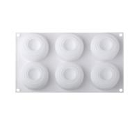 Moules en silicone pour bonbons Moule réutilisable à 6 cavités pour | Moule à muffins en spirale pour pâtisseries, gelées, fondants, donuts, desserts Manualid