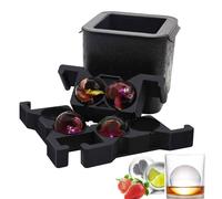 Moules en silicone pour faire des boules de glace transparentes, forme sphérique, 2,36 pouces, lot de 4