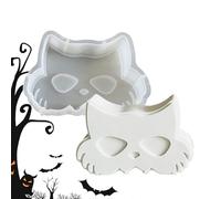 Moules en silicone pour Halloween - Moule en silicone d'aromathérapie - Figurines décoratives faites à la main - Moules en plâtre pour pâte à modeler, résine époxy, pendentif, savon, chocolat