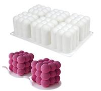 Moules en silicone pour mousse au chocolat, ensemble de 6 "Magic Cube", moules 3D résistants à la chaleur jusqu'à 230°C