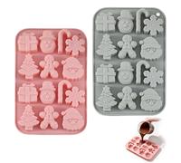 Moules en silicone pour Noël, avec 14 formes pour chocolat et bonbons