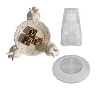 Moules en silicone pour plateau de Pâques - Silicone, plateau de lapin 3D, moule de vacances mignon | Assiette à bonbons Durable, plat à fruits, décor de fête Festive pour vacances, anniversaire, bure