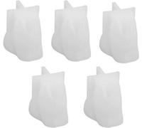 Moules en silicone pour résine époxy - Coffret de 5 pièces - Résistant aux températures - Flexible - Design 3D - Adapté au four, au micro-ondes et au congélateur