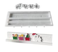 Moules en silicone pour travaux manuels, statue de compte à rebours - Moule en silicone - Outil de décoration en résine époxy pour les vacances d'hiver - Pour enfants et adultes