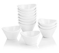Moules individuels - Ramequins - 45 ml - Lot de 12 - Céramique - Adaptés au four - Pour crème brûlée - Rouge