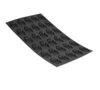 De Buyer Moule à madeleines Moul'Flex 30 mini-moules Silicone 17,5 x 30 cm Noir