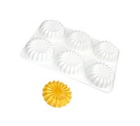 Moules multi-usages en silicone à 6 cavités pour chocolats, gelées et bonbons, passe au lave-vaisselle, outil de cuisson à dessert en silicone pour la pâtisserie
