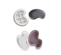 Moules multifonctionnels en silicone pour travaux manuels, plateau de forme irrégulière, texture pour assiettes et travaux manuels