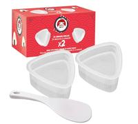 Moules Onigiris Takonashi® - 2 Moules de Fabrication de Sushi Onigiri en Triangle - Réalisez Facilement des Plateaux Sushis - Kit Cuisine Japonaise Facile à Utiliser - OriginalCorner®