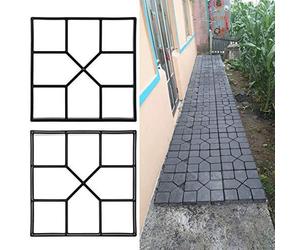 Moules pour pavés en béton, 40x40 cm, pour allées et trottoirs extérieurs, idéal pour les travaux de bricolage