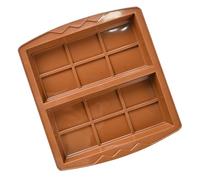 Moules pour tablettes de chocolat - 2 cavités alimentaires anti-adhésives, moule en silicone résistant à la chaleur pour barres de chocolat, desserts, snacks, friandises de Noël