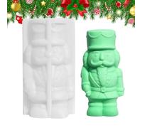 Moules résine de Noël Antiadhésifs, Faits Main, Loisirs Créatifs | Moule en Silicone Soldat Casse-Noisette pour plâtre, savon, argile, chocolat, pâte à sucre, pâtisserie, décoration de