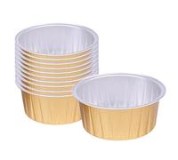 Moules ronds en aluminium - Moules de cuisson en aluminium, récipients non collants, supports à dessert, moules de cuisine polyvalents | Ensemble de préparation de gâteaux avec structure pour les