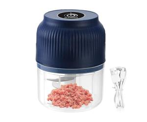 Moulin à ail électrique compact compact résistant aux hautes températures | Coupe-légumes rechargeable, résistant aux hautes températures, économise de l'espace pour pommes de terre, piment, porc, C
