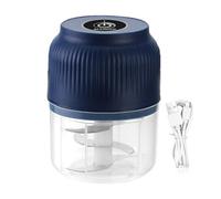 Moulin à ail électrique sans fil en ABS, hachoir électrique compact pour la maison, la cuisine et la préparation des repas (10,2 cm)