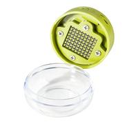 Moulin À Ail Rotatif Hachoir à oignon portable en acier inoxydable avec un