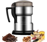 Moulin À Épices Électrique - Moulin en Acier Inoxydable 200/300/400W, Mixeur Portable À Grande Vitesse pour Grains De Café, Épices, Herbes, Noix, Céréales Et Graines, Capacité 200g 400W