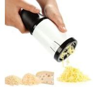Moulin à fromage manuel avec 2 lames interchangeables en acier inoxydable, râpe à fromage, trancheuse à fromage, outil pour cuisi