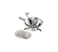 La Bonne Graine - Moulin à légumes manuel - Inox professionnel - 3 grilles pour purées, soupes, compotes - Utilisation manuelle - Facile à nettoyer