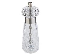 Moulin à poivre APS "Diamond", en acrylique transparent, mécanisme de broyage en acier au carbone, degré de broyage réglable en continu, Ø 6 cm, hauteur 18 cm