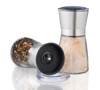 Moulin à poivre design en verre lot de 2 Grinder céramique double 13 cm 0,3 kg