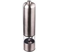 Moulin à poivre électrique Led - D 5 x H 23 cm - Argenté Argent G