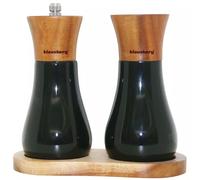 Moulin à poivre en acacia + salière Klausberg KB-7594