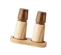 Moulin à poivre en bois avec mécanisme de broyage réglable, B | Moulin à épices en bois naturel facile à utiliser, moulin à bois pratique avec broyeur en céramique réglable