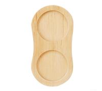 Moulin à poivre en bois massif d'acacia pour 2 moulins - Support de moulin à épices antidérapant avec double ouverture - Accessoire de cuisine noir (8 types de base)
